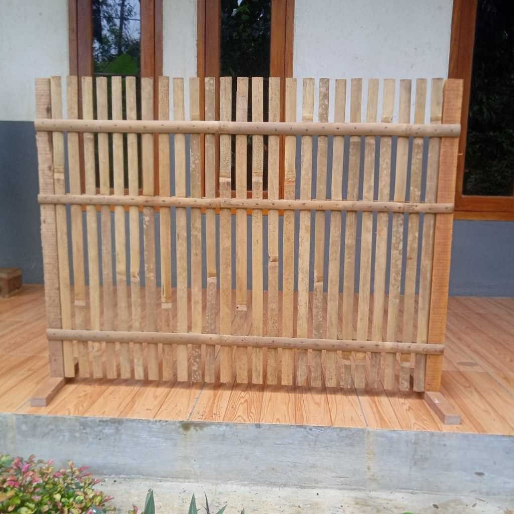 Pagar Bambu Tinggi 75 Cm Dekorasi Taman Pagar Tanaman Pagar Rumah