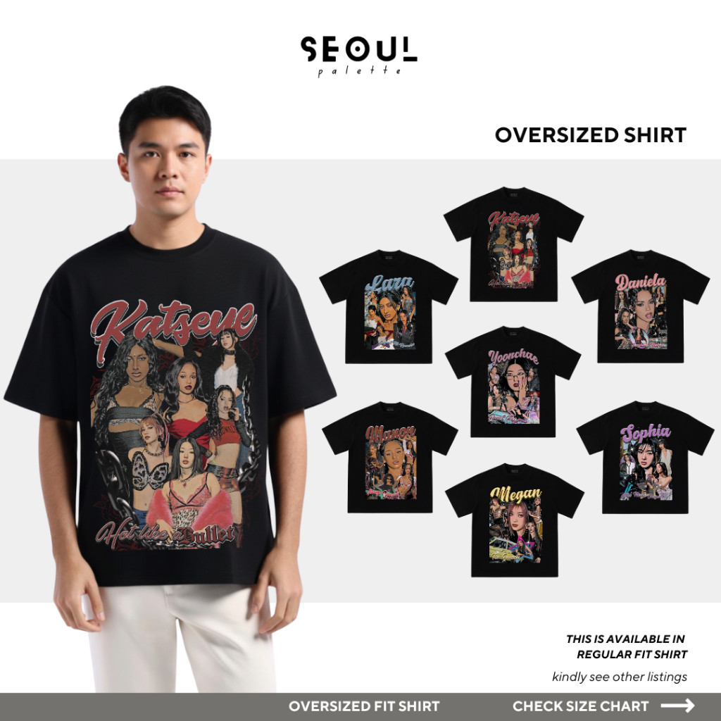 Kemeja Katseye Kemeja Katseye Merchandise Katseye Kemeja Bootleg Katseye Kaos Oversized KatseyeAtasa