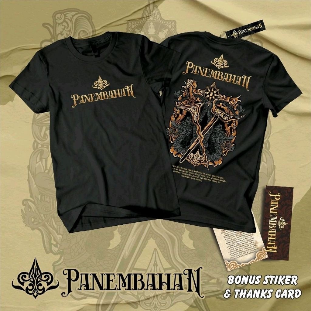 Panembahan Kaos Jawa Keris Budaya Lokal Pria Wanita