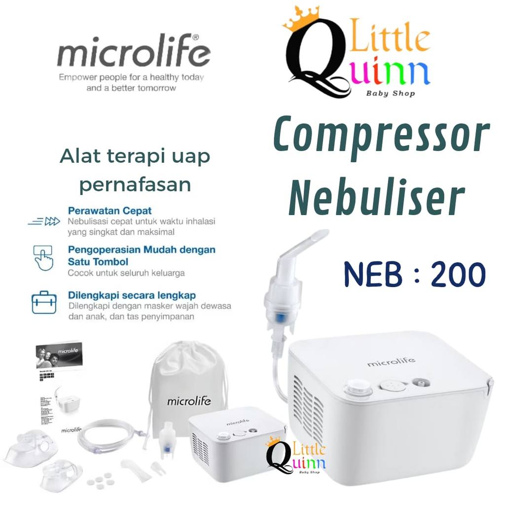 MICROLIFE Compressor Nebulizer NEB 200 - Nebulizer Bayi Anak Dewasa