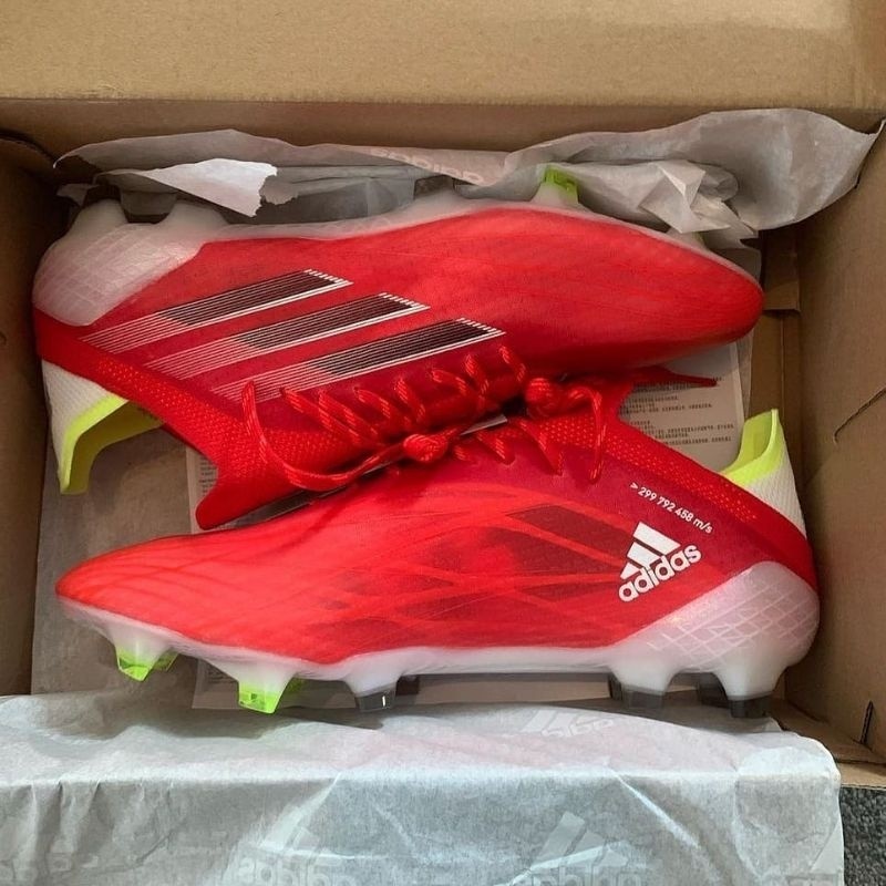 Sepatu Bola Adidas X Speedflow 1 .Champions Edition Numbersup White Pink Solar Yellow and Blue C.O.D