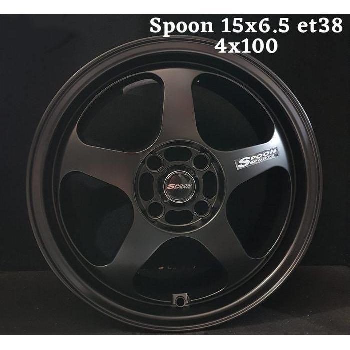 velg racing mobil ring 15 SPOON r15 lebar 6.5 baut 4x100 et38