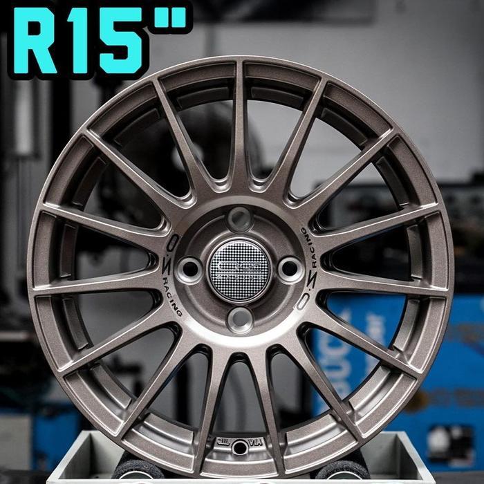 velg racing R15 OZ SUPERTURISMO LEBAR 6,5 ET 40 velg mobil ring 15 cocok untuk mobil brio agya ayla 