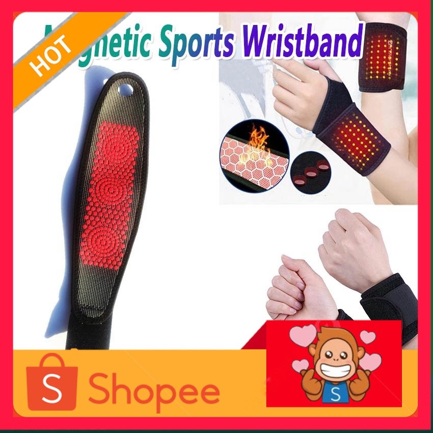 Alat Terapi Deker Pergelangan Tangan Magnetik Pelindung Wristband Deker Terapi Pelindung Pergelangan