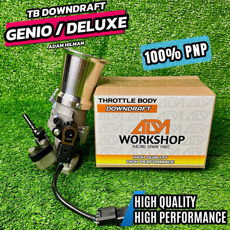 TB DOWNDRAFT / THROTTLE BODY DOWNDRAFT BEAT DELUXE / GENIO / SCOOPY NEW 28MM & 30MM  ADAM HILMAN