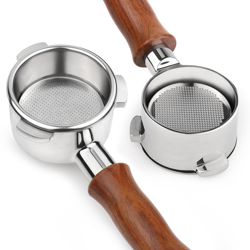 58mm Coffee Bottomless Portafilter for Hibrew H10a/Hibrew H7/Hibrew H7a Filter Basket Replacement Es