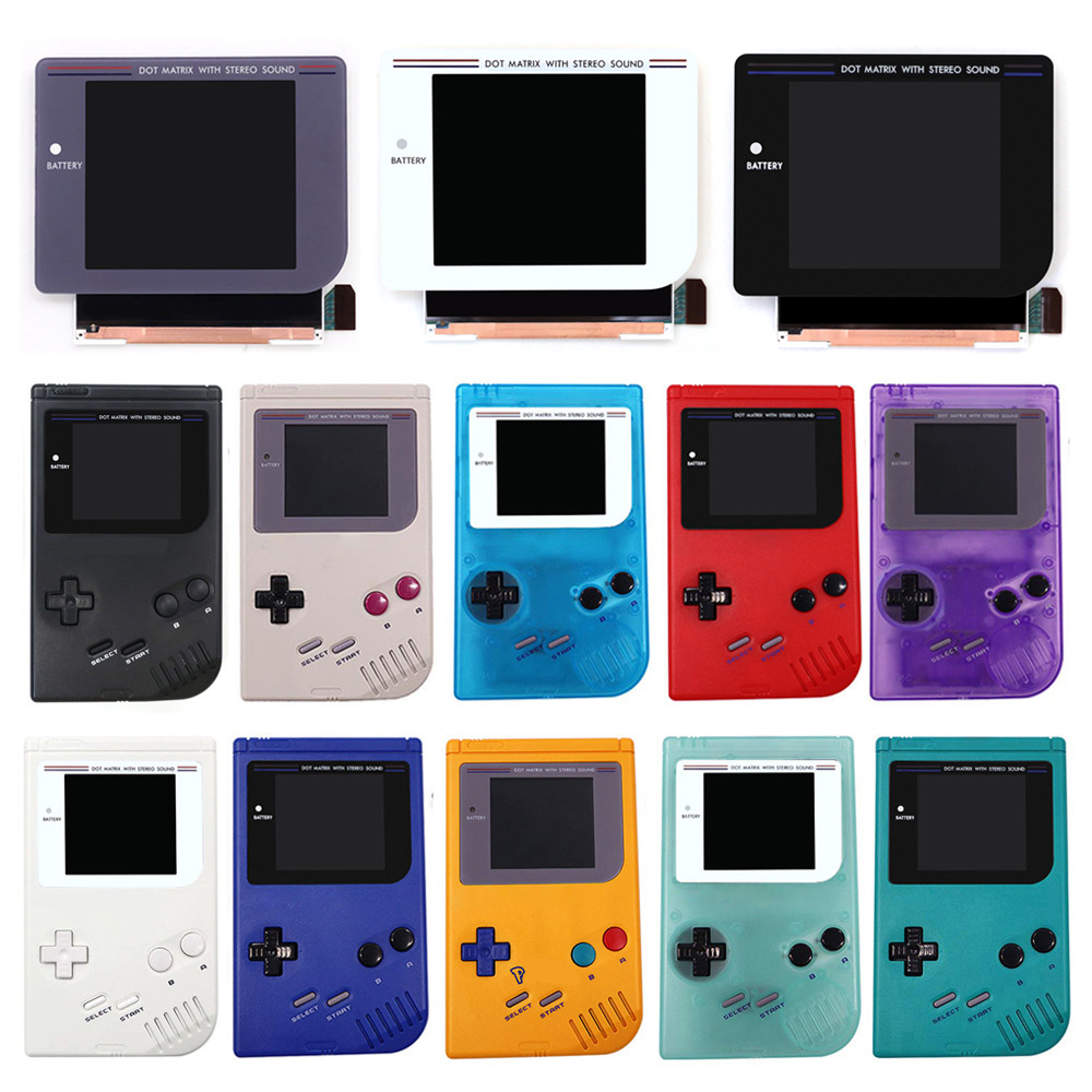 GBO IPS Q5 Laminated Backlight LCD Screen OSD FRM Screen Kit For GameBoy Classic DMG GB WHousing she