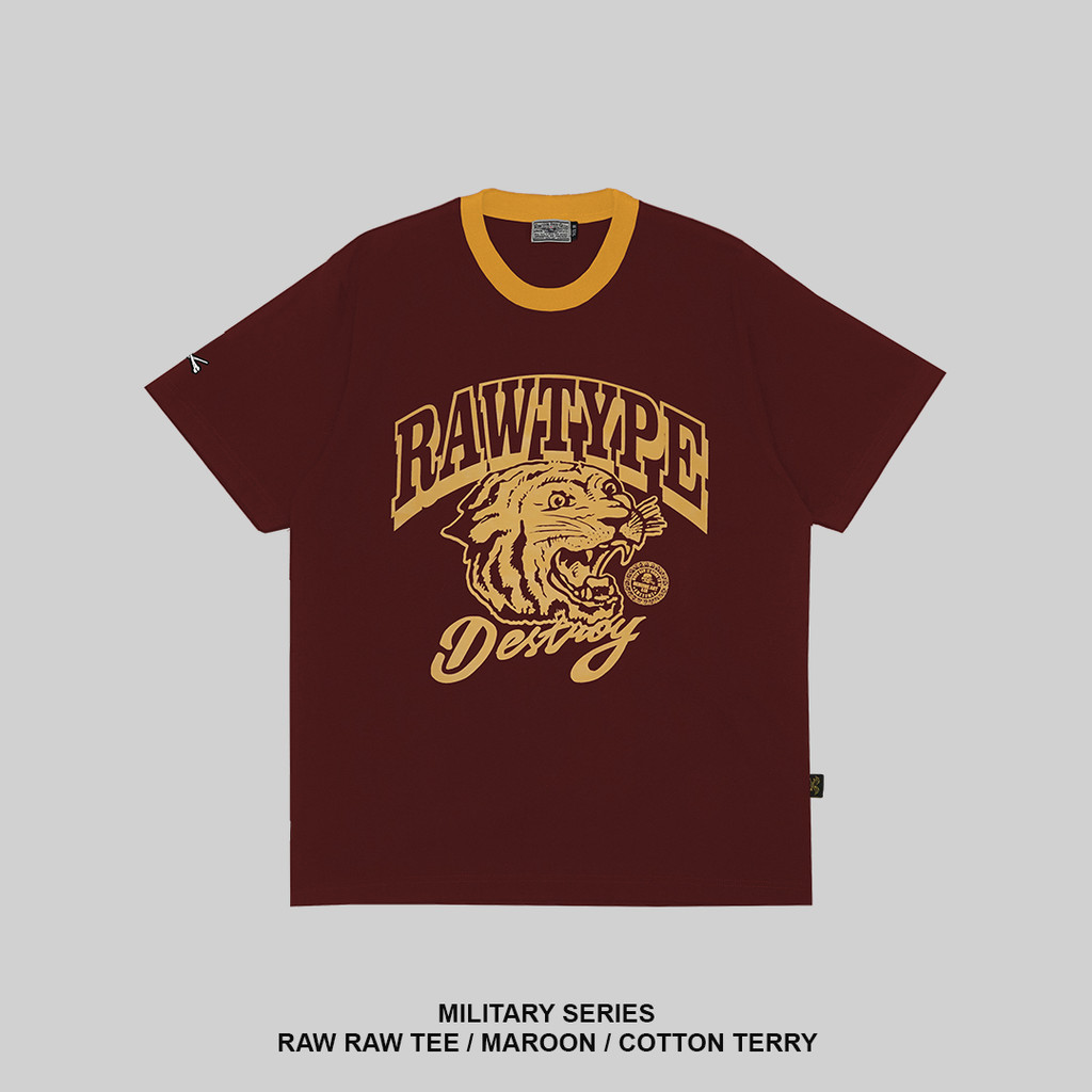 RAWTYPE RIOT Raw Raw Tees - Maroon