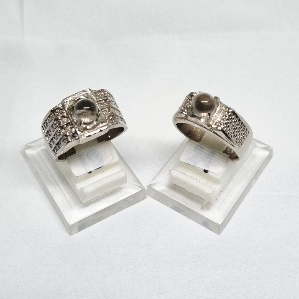 Cincin Batu Kinyang Air Bulat Mini Asli Natural elegan