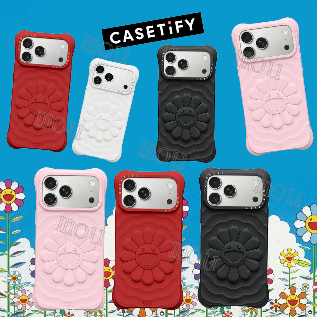 2025 New CASETIFY  Ripple Takashi Murakami MagSafe TPU Silicone Phone Case for IPhone IPhone 17 IPho