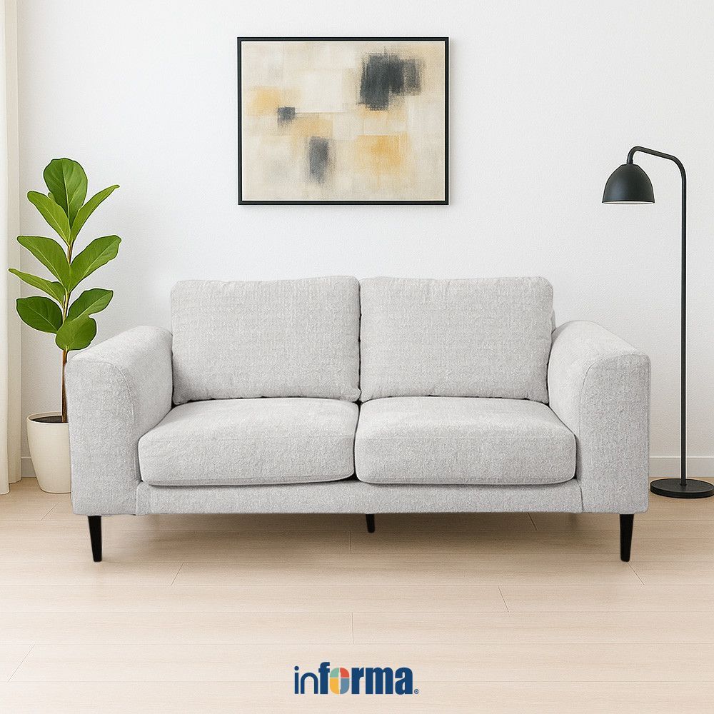 Informa Ashley Cavelia Sofa Fabric 3 Seater - Putih