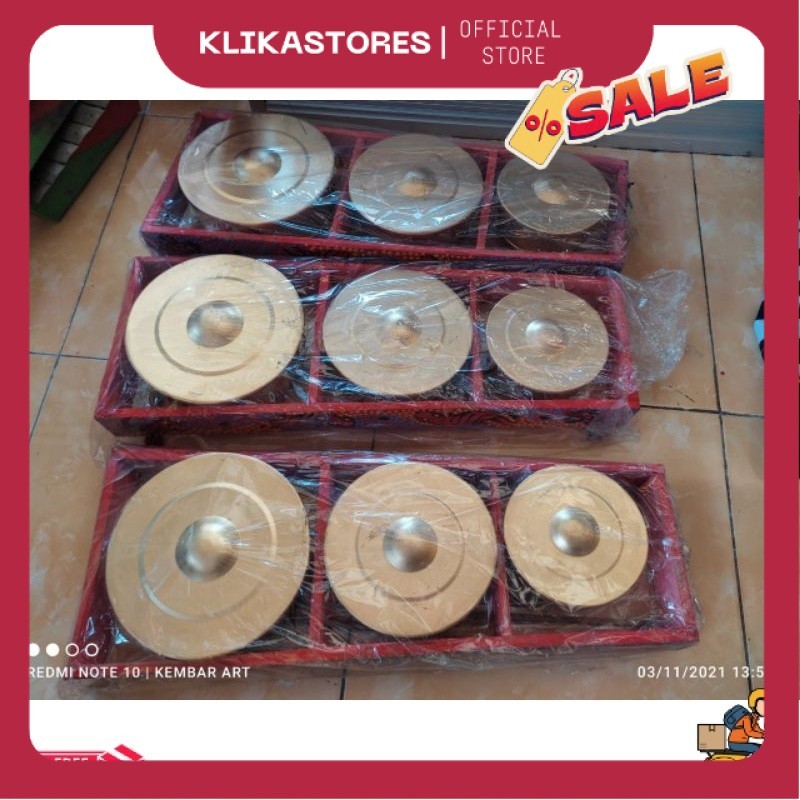SIAP KIRIM Kenong Mainan / Mainan Anak / Kenong Jaranan / Bonang Isi 3 MGM KN
