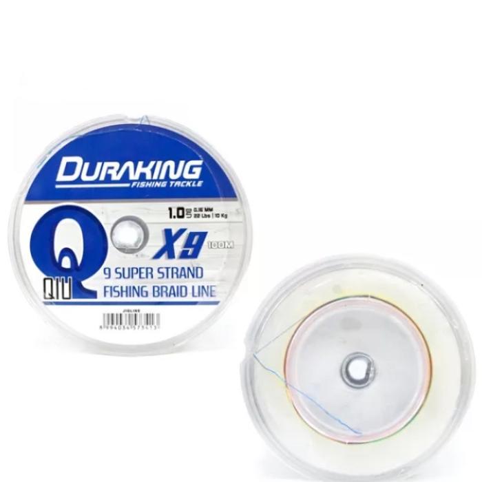 Senar PE Duraking Qiu X9 100m connecting multicolor - Multicolor, Pe 1.5