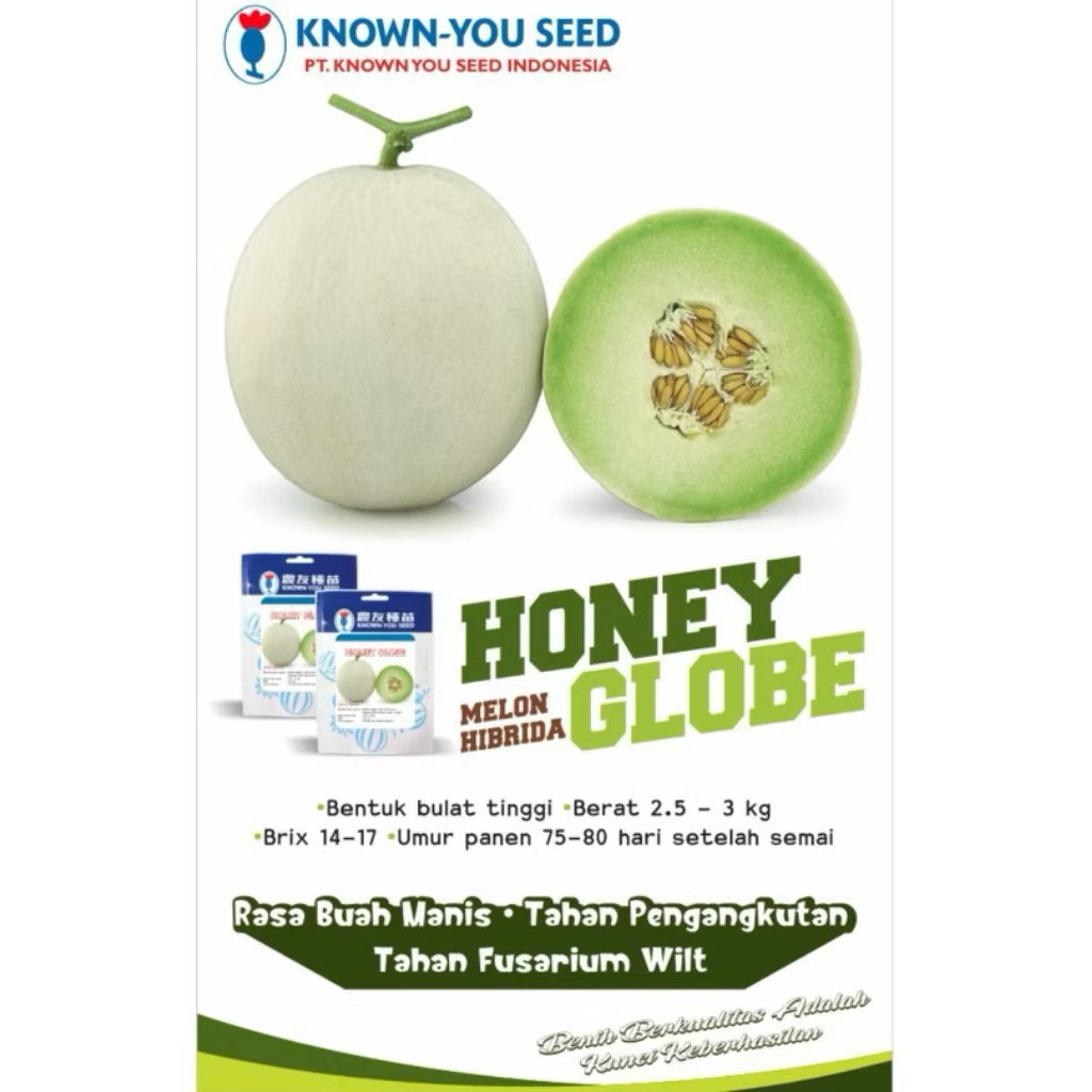 Benih melon honey globe original 1000 seed original melon