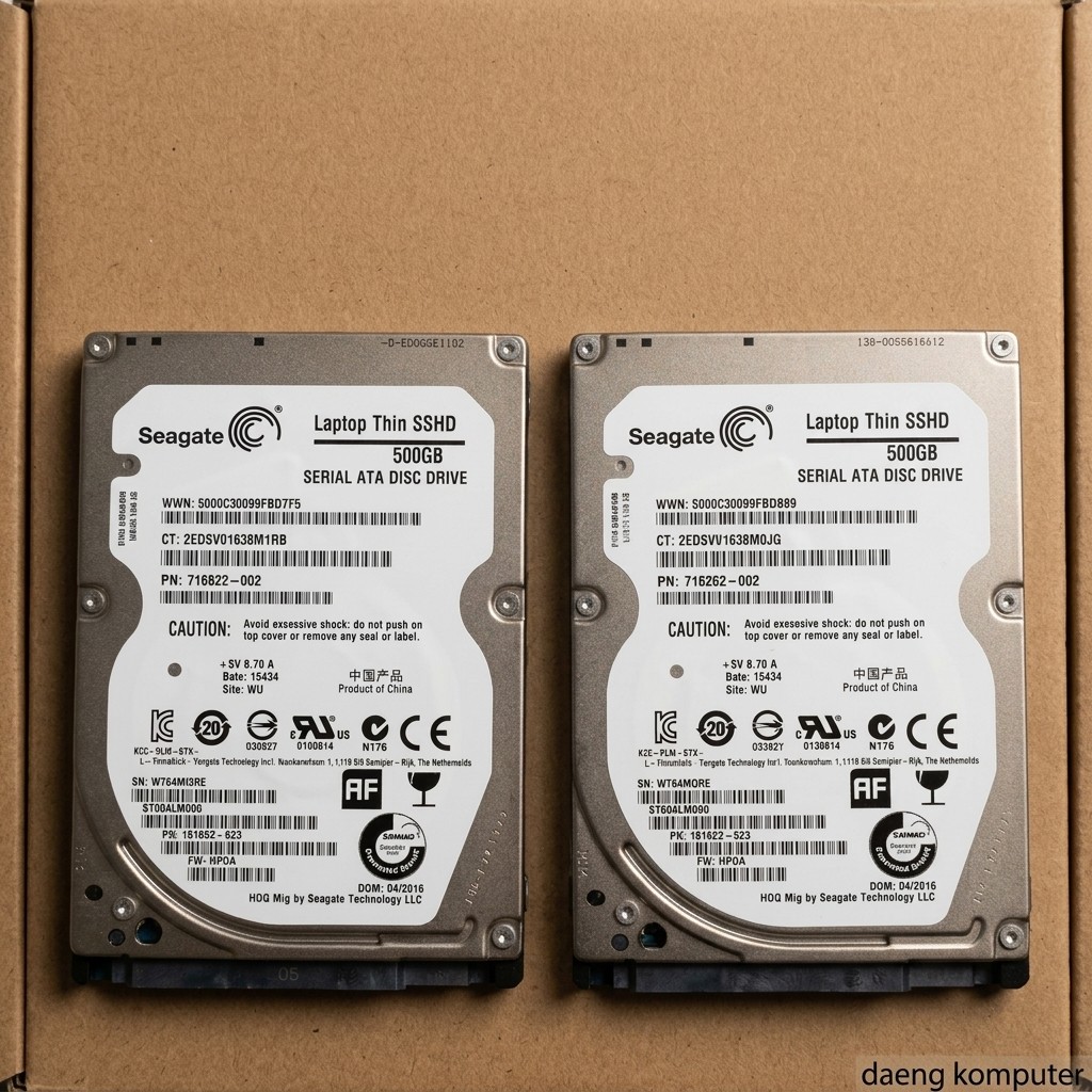 Hardisk Laptop HDD 500GB Seagate Thin SSHD 2.5 Inch Slim - Sehat 100% Original
