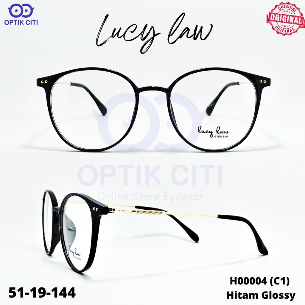 Frame Kacamata Wanita Bulat Lucy Law H 00004 Original