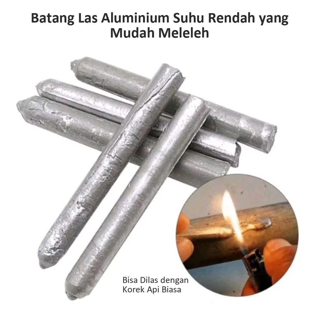 3 Pcs Batang Las PATRI ALUMINIUM TAMBAL PANCI Bakar Suhu Rendah DM