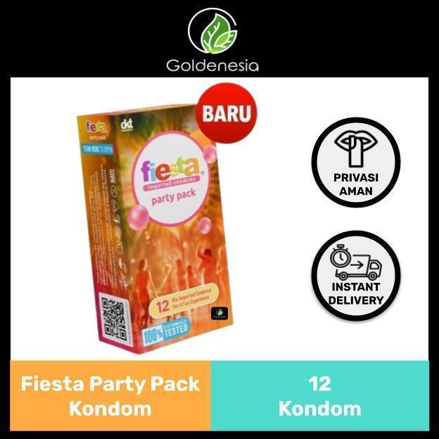 PROMO HARI INI Kondom fiesta party pack isi 12 pcs