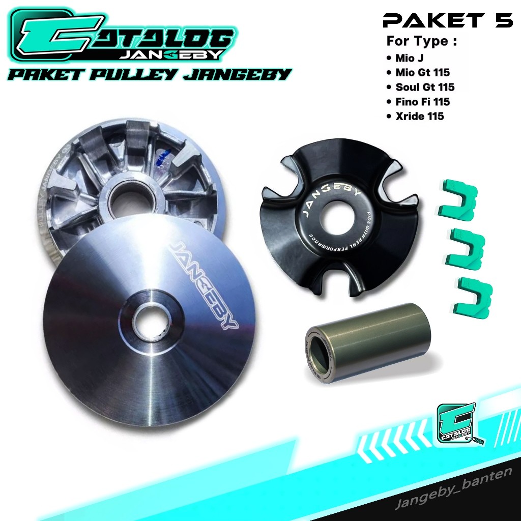 Paket Kirian Pulley Depan JANGEBY Mio J Mio GT Soul GT 115 Fino FI 115 Xride 115 Pully Rumah Roller