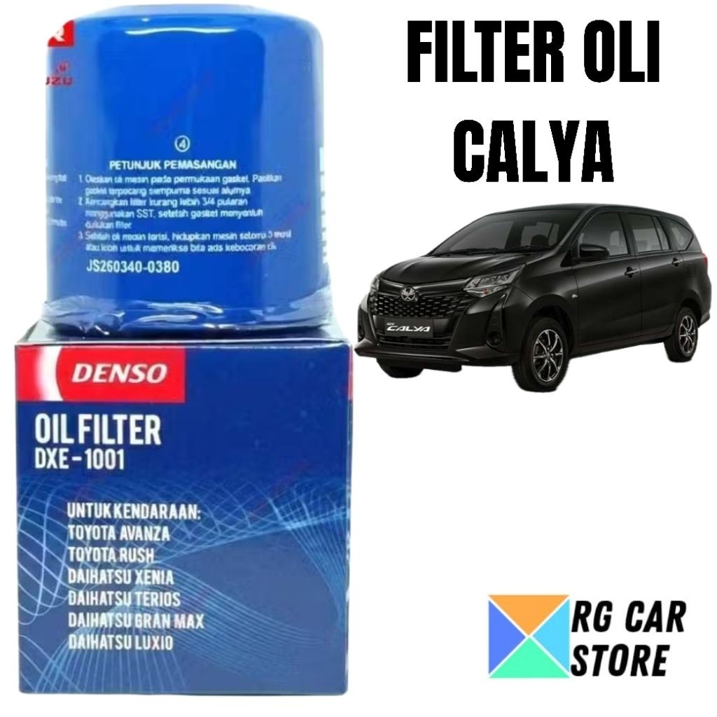 Filter Oli Toyota Calya 2016-2027 Original Denso DXE-1001 PnP Toyota Calya