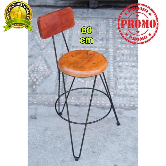 kursi besi 60cm Kursi bar kursi kafe bakso kursi baso kursi cafe MURAH - sandar