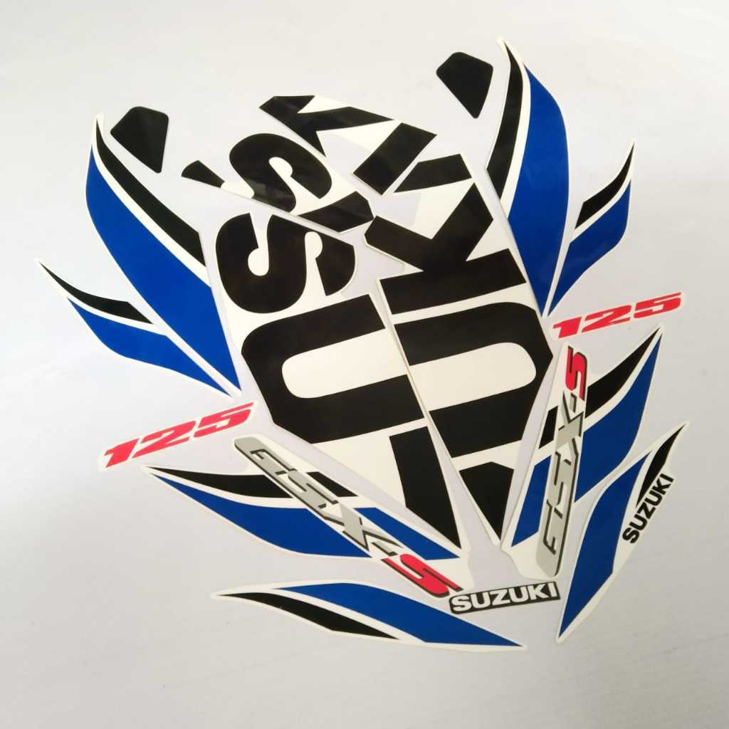 STICKER BODY STRIPING BODY MOTOR  GSX-S 125  ( 68018-23K90-YUH  )   - NEW OLD STOCK -