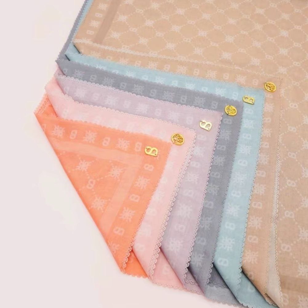 Xanadu Series lasercut titik3 hijab buttonscraves semi origina/Logo Plat B Logam/bahan Voal nyaman d