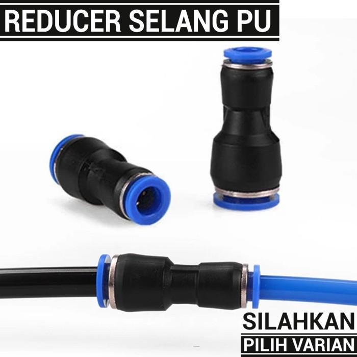 Reducer Selang PU - Sambungan Selang Pu besar ke kecil - 12mm ke 10mm