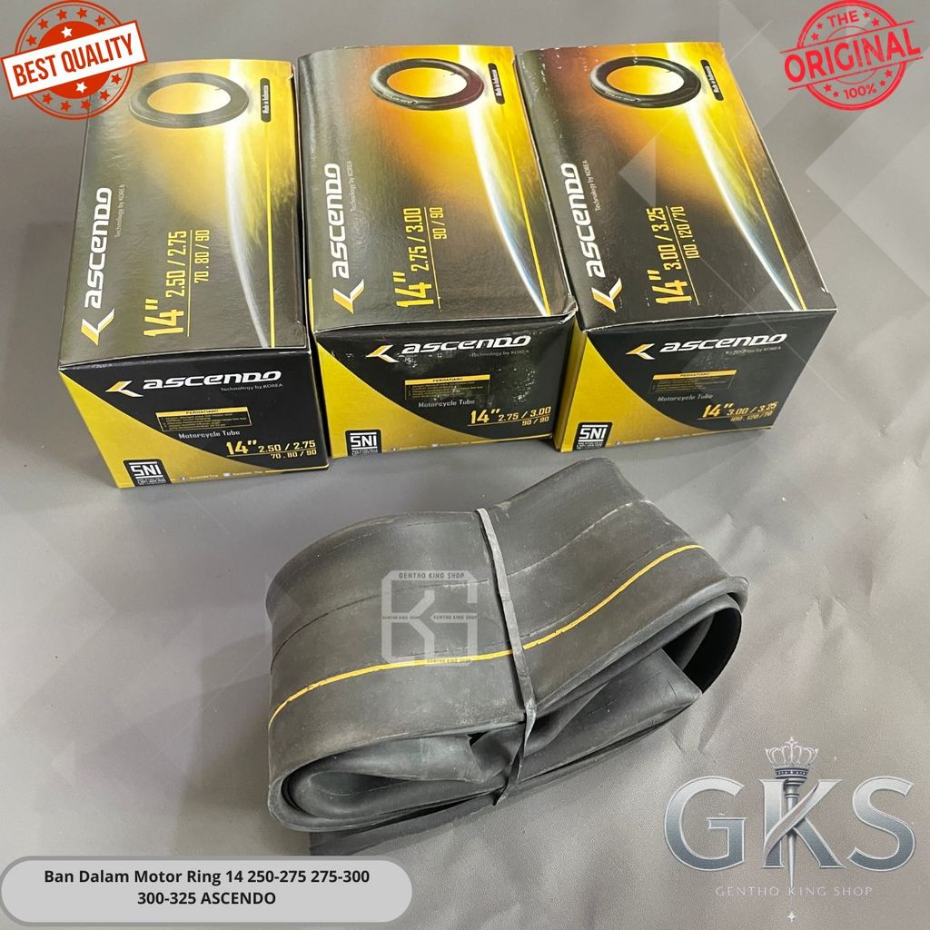 Ban Dalam Motor Ring 14 250-275 275-300 300-325 ASCENDO
