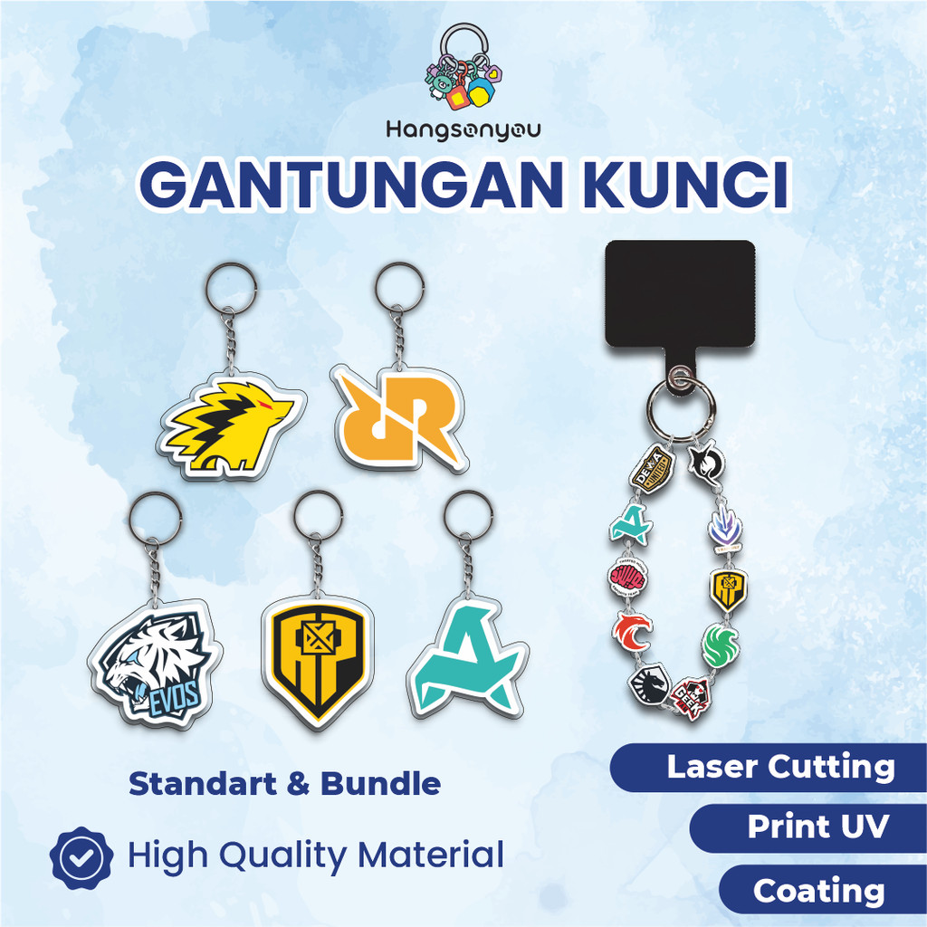 MPL | Keychain Akrilik 2sisi | Ganci Aesthetic | Game | Mobile Legend