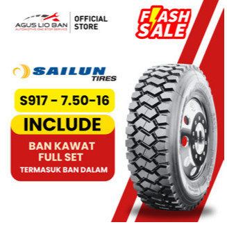Agus Lio Ban / Ban Truk 750 16 Agus Lio Ban - BAN TRUK BAN SAILUN S917 750 16 - BAN TRUCK TRUK 7.50 
