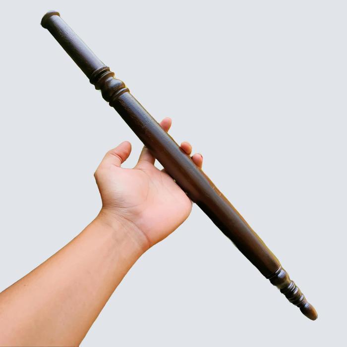 Landeyan Handle tmbk Model Bubut Finishing Politur Coklat Antik Kayu LB33