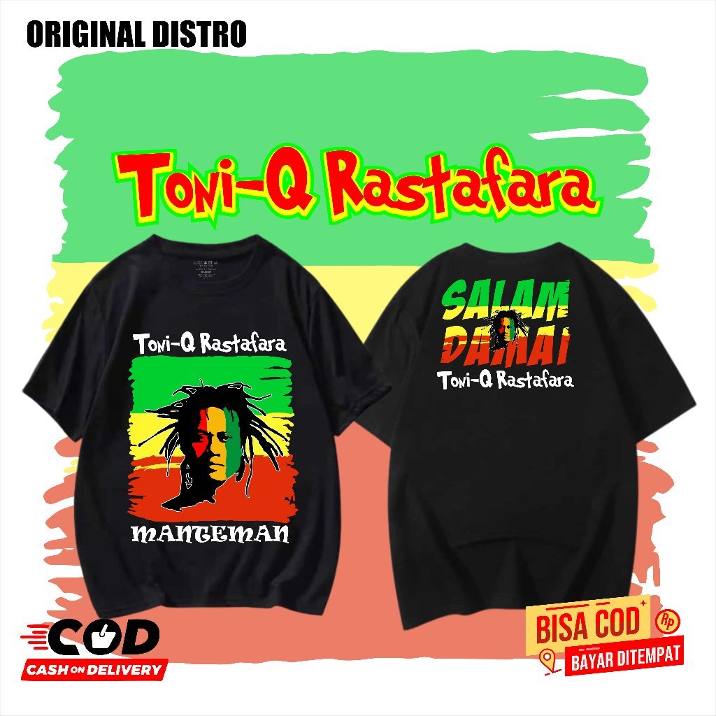 kaos toni q rastafara band lokal distro reggae reggae reggae reggae band