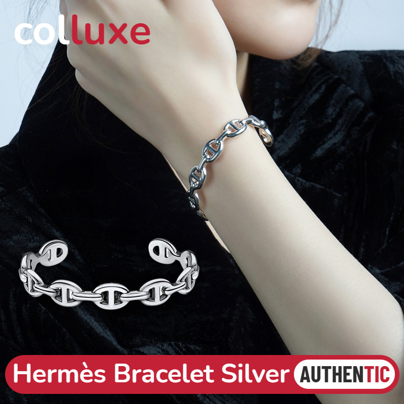 Hermès Silver Bracelet Pig Nose Hidung Babi Gelang Hermes Gelang Perak Hermes