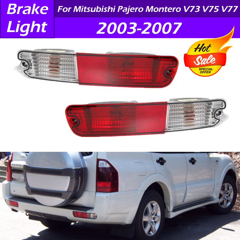 MN133775 Rear Bumper Light Car Reflector Brake Lamp With Bulb For Mitsubishi Pajero Montero V73 V75 
