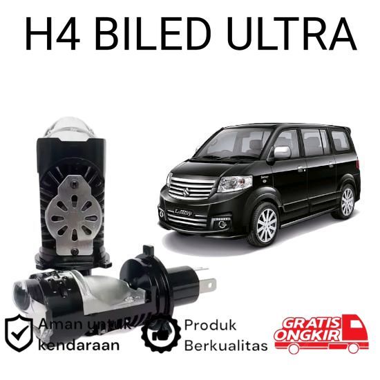 2pcs Lampu Utama LED H4 BiLED Ultra BRIGHT kipas Mobil Suzuki APV Koko