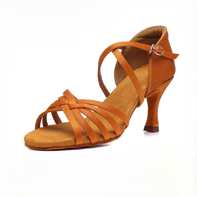 Latin Dance Shoes Women's Dance Shoes National Standard Latin Dance Adult Women's High Heel Latin Da