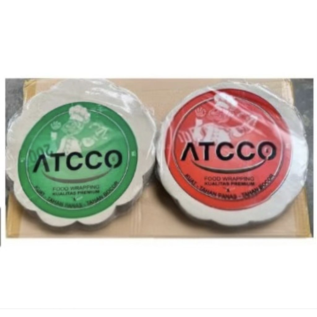 ATCCO KERTAS NASI BUNGA BULAT 25x25/27X27