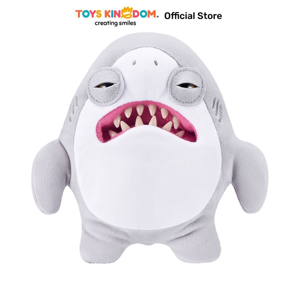 Toys Kingdom Fuggler Boneka Plush Collab Jaws 50th Anniversary 24 cm - Abu-Abu/Putih Boneka Karakter