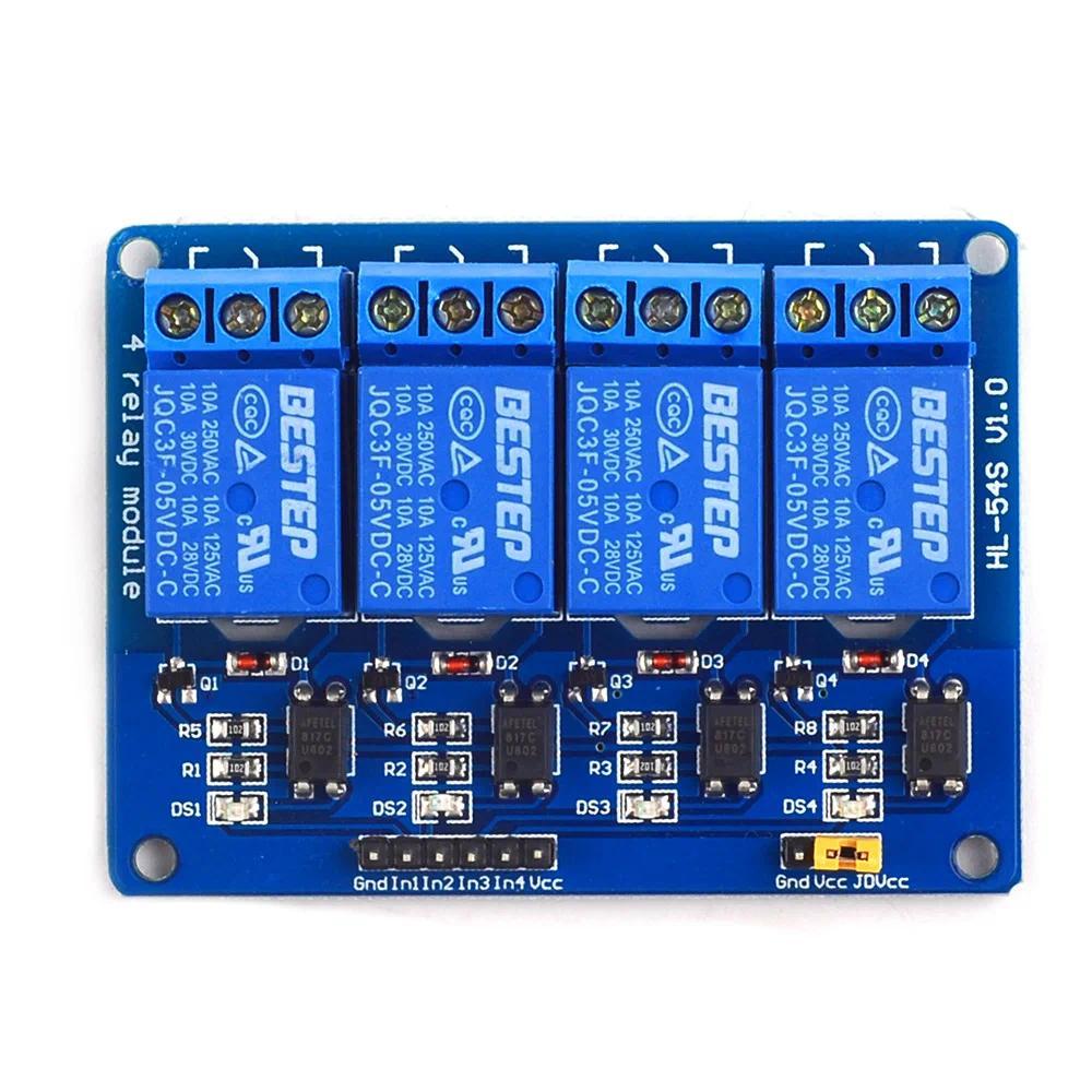 5V 4 Channel Relay Module 4-channel Relay Control Board For Arduino With Optocoupler Relay Output 4 