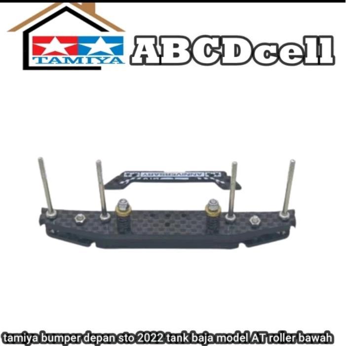 tamiya bumper depan sto 2022 tank baja model at roller bawah