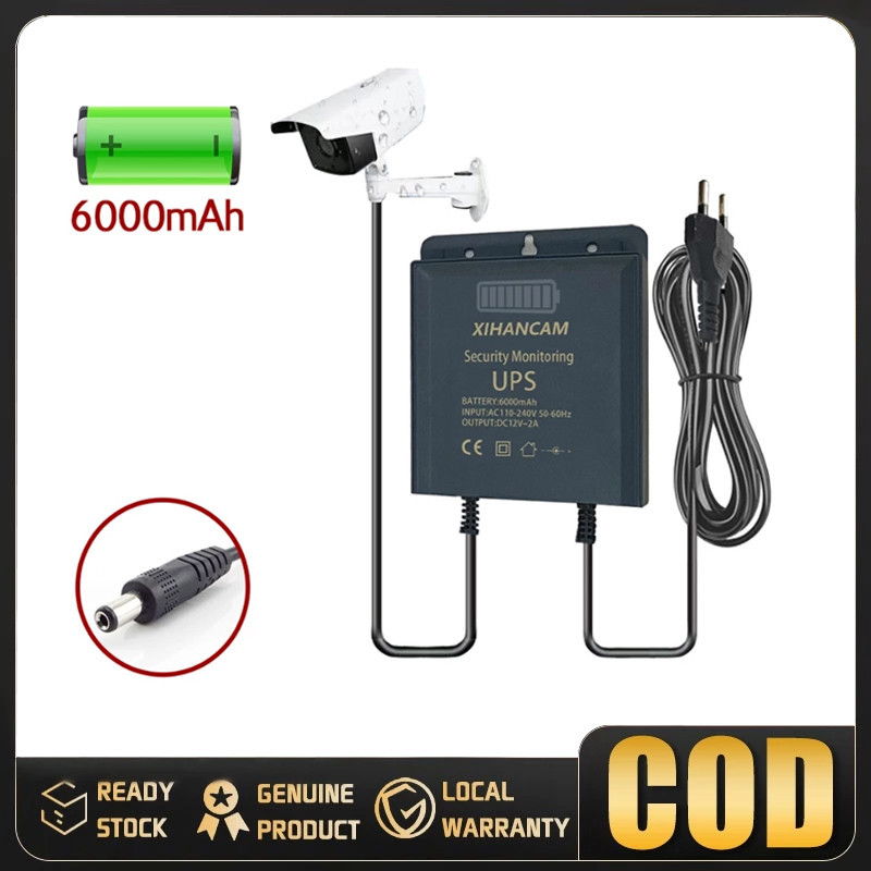 COD UPS Mini 12V Adaptor Power DC Mini UPS CCTV Untuk Router Wifi Modem Wifi Cadangan Baterai