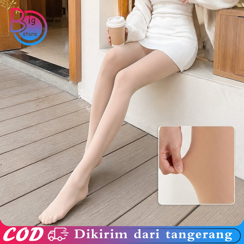 Bare Leg like through stocking Terlihat seperti kulit kaki asli Stocking Winter Tebal