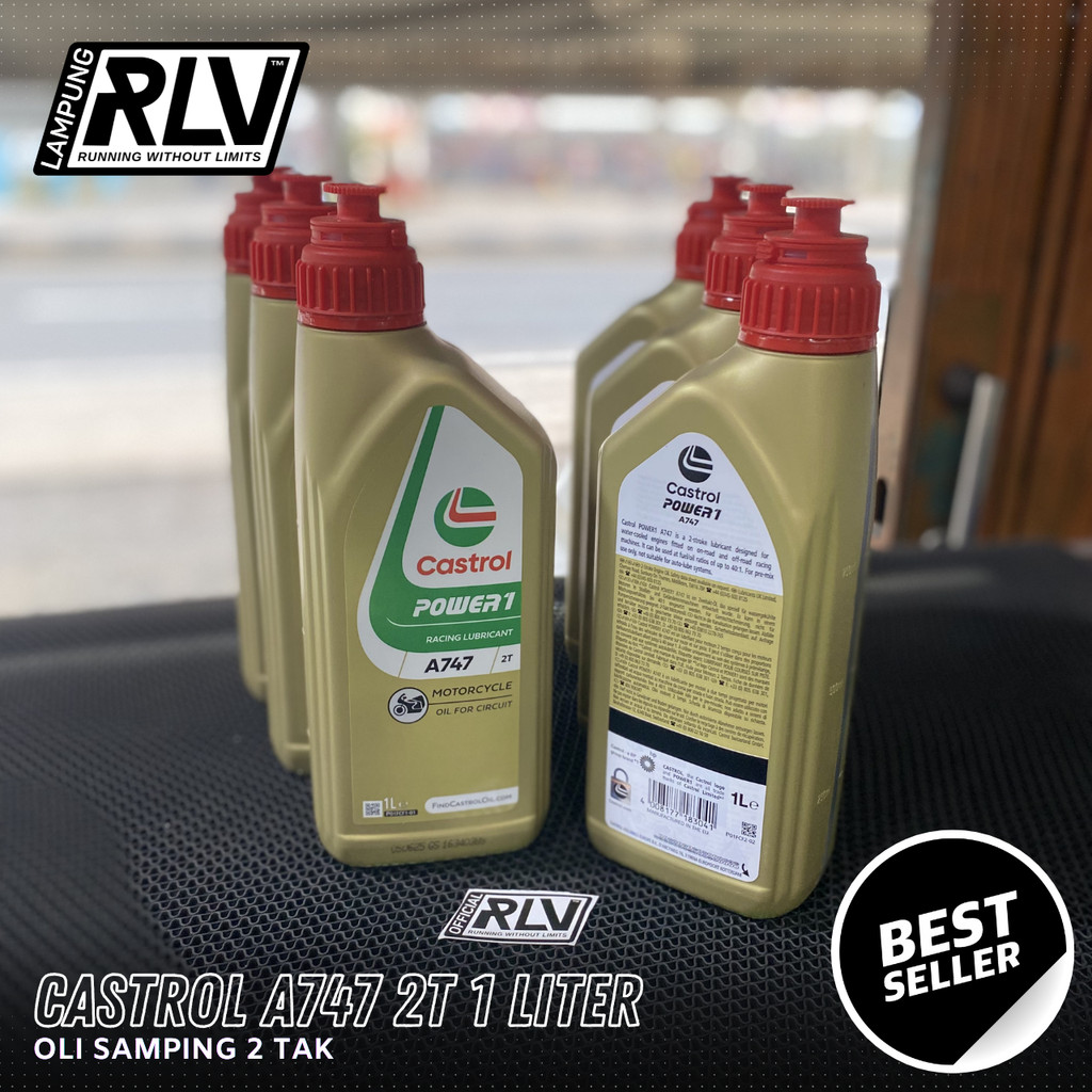 Oli Castrol A747 2T 1L Original made in france - Oli samping 2tak rx king ninja