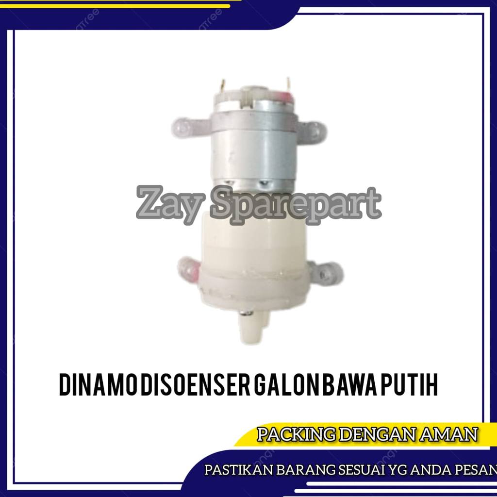 DINAMO POMPA DISPENSER GALON BAWAH DC 12V PUTIH KECIL