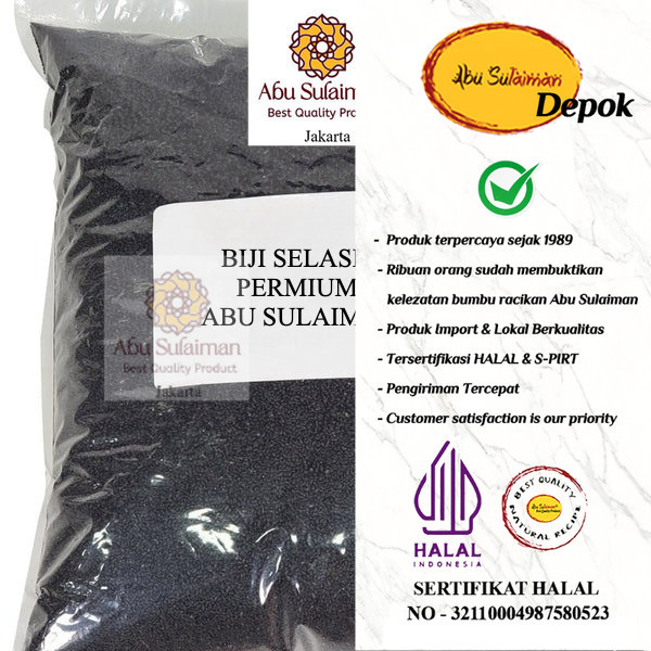 Abu Sulaiman Biji Selasih 1kg / Basil Seed Import per 1 kg GROSIR KILOAN