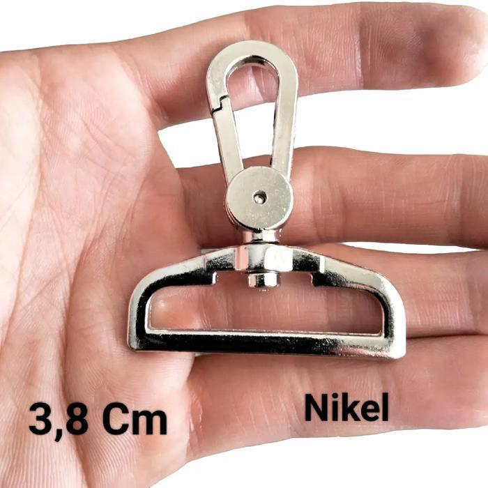 Cantelan Pengait Tali Tas Cantelan 3,8 Cm Pengait Kait Kew Kew Pengait Tali Tas Hook Besi - A