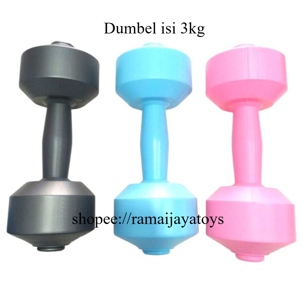 Mainan Anak Dumbell 3Kg Mainan Olahraga Barbel Dumbel