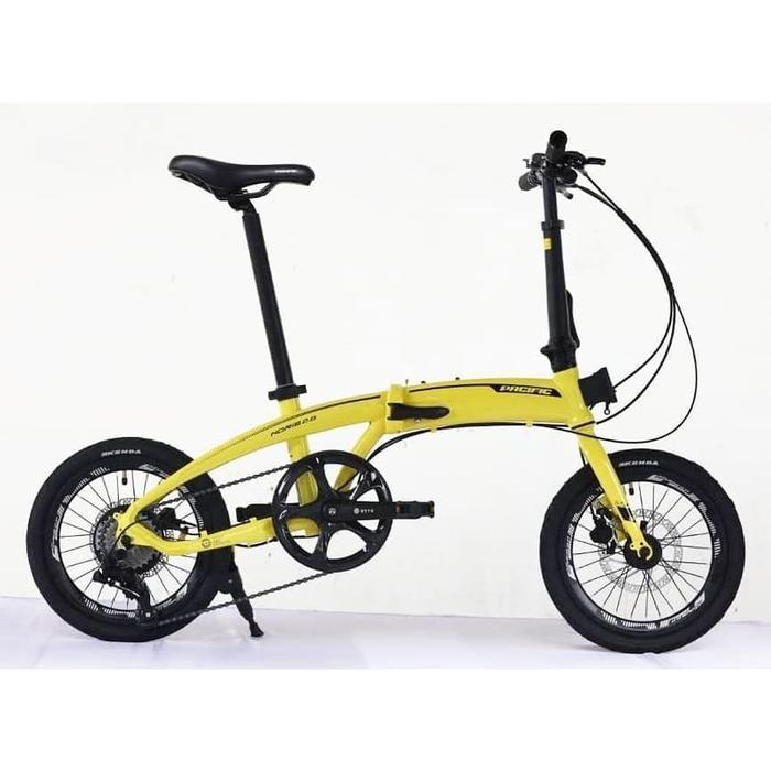 PACIFIC NORIS 2.8 Sepeda Lipat [16 inch / 8 Speed] - YELLOW