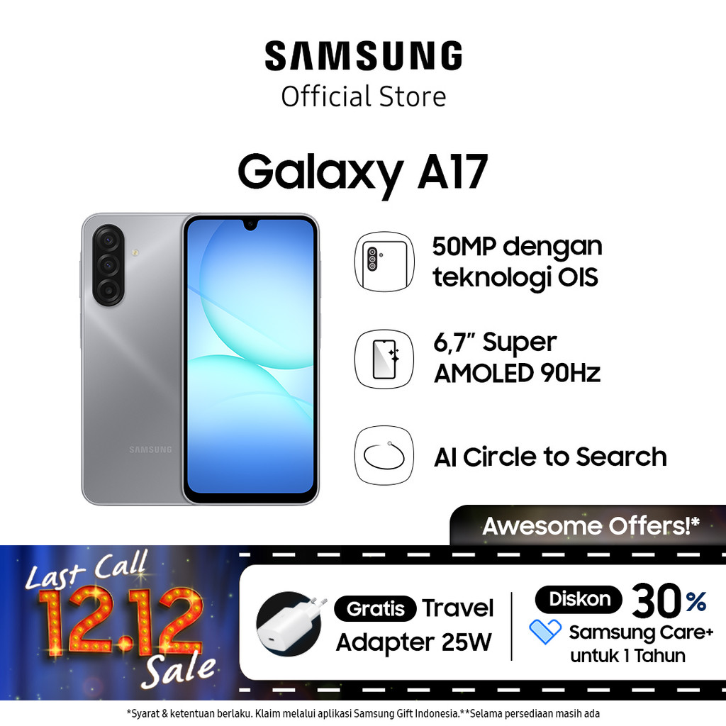 Samsung Galaxy A17 8/128GB - Gray